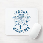 Funny Trout Fly Fishing Birthday Christmas Fathers Muismat (Met muis)