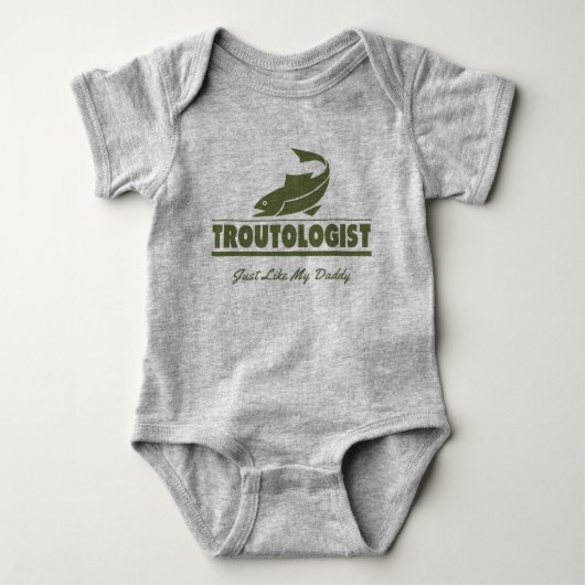 Funny Trout Vissen TROUTOLOGIST Romper (Voorkant)