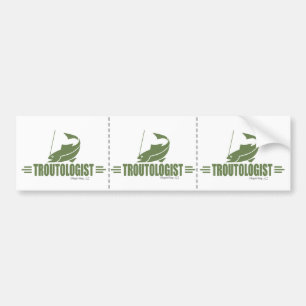 Funny Trout Vist Bumpersticker