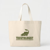 Funny Trout Vist Grote Tote Bag (Voorkant)