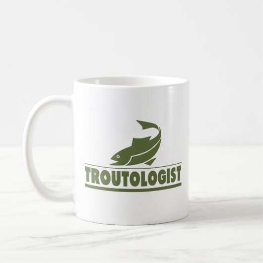 Funny Trout Vist Koffiemok (Links)