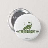 Funny Trout Vist Ronde Button 5,7 Cm (Voorkant /achterkant)