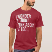 Funny Trout Vist Shirt voor mannen, vrouwen en Kin (Voorkant)