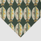 Funny Trout Vist - TROUT BUM - Tissuepapier (Detail)