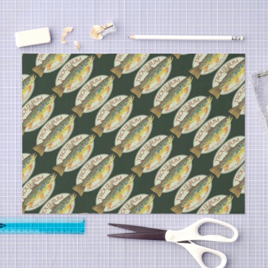Funny Trout Vist - TROUT BUM - Tissuepapier (Craft)