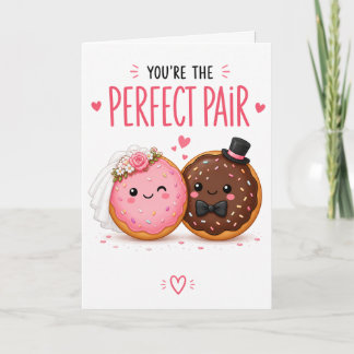 Funny Trouwkaart met Donut – Malse Voedsel Kaart