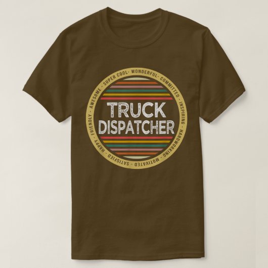 Funny Truck Dispatcher T-shirt (Design voorkant)
