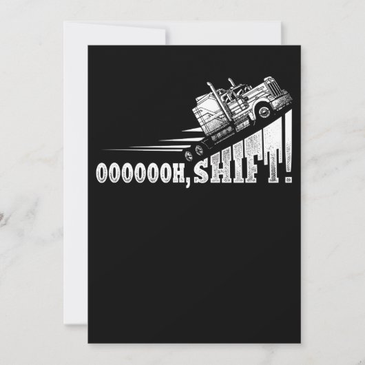 Funny Truck Driver Trucker Gift Feestdagenkaart (Voorkant)