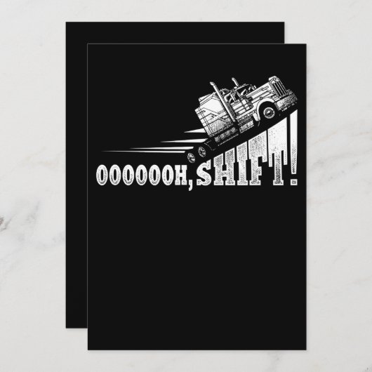 Funny Truck Driver Trucker Gift Feestdagenkaart (Voorkant / Achterkant)