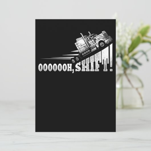 Funny Truck Driver Trucker Gift Feestdagenkaart (Staand voorkant)