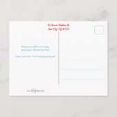 Funny Truck in Snow met Toilet Paper Briefkaart (Achterkant)