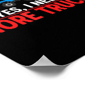 Funny Truck Lover Humor Ckup Enthusiast Diesel Tor Poster (Hoek)
