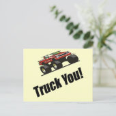 Funny Truck You T-shirts Gifts Briefkaart (Staand voorkant)