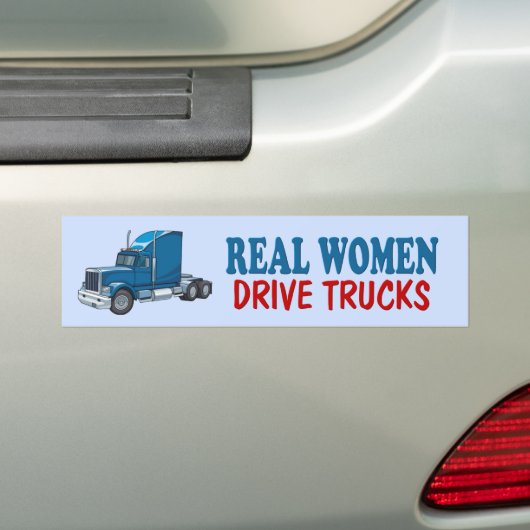 Funny Trucker Bumpersticker (Op auto)