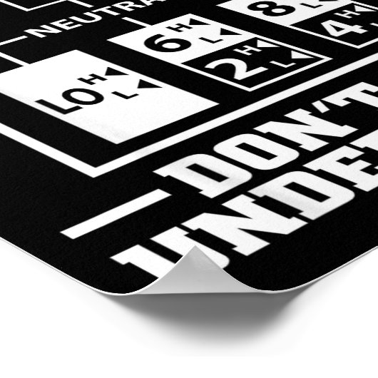 Funny Trucker Design For Men Big Rig Trucker Truck Poster (Hoek)