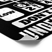 Funny Trucker Driver Gear Stick Shift Poster (Hoek)