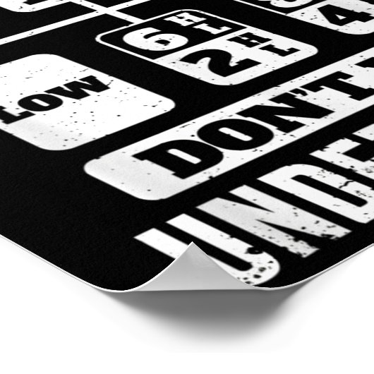 Funny Trucker Driver Gear Stick Shift Poster (Hoek)