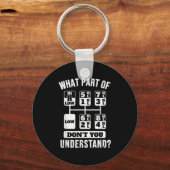 Funny Trucker Driver Gear Stick Shift Sleutelhanger (Voorkant)