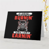 Funny Trucker Driver Trucker Mannen Cadeaubon Kaart (Gele Bloem)