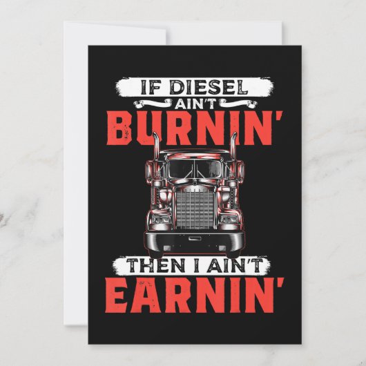 Funny Trucker Driver Trucker Mannen Cadeaubon Save The Date (Voorkant)