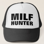 Funny Trucker Hat: "MILF HUNTER" Trucker Pet (Voorkant)