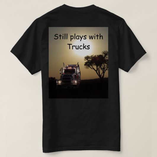 Funny Trucker T-shirt (Design achterkant)