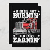 Funny Trucker Trailer Truck Cft Feestdagenkaart (Voorkant / Achterkant)