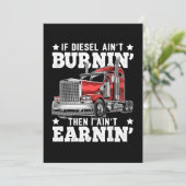 Funny Trucker Trailer Truck Cft Kaart (Staand voorkant)