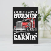 Funny Trucker Trailer Truck Cft RSVP Kaartje (Staand voorkant)