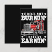 Funny Trucker Trailer Truck Cft RSVP Kaartje (Voorkant / Achterkant)