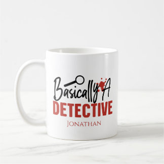 Funny True Crime, een Mok van rechercheur Coffee