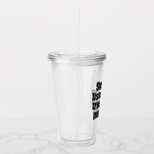 Funny True Crime Podcast Fan Acryl Drinkbeker (Rechts)