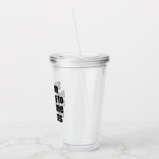 Funny True Crime Podcast Fan Acryl Drinkbeker (Links)