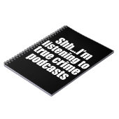 Funny True Crime Podcast Fan Notitieboek (Linkerzijde)