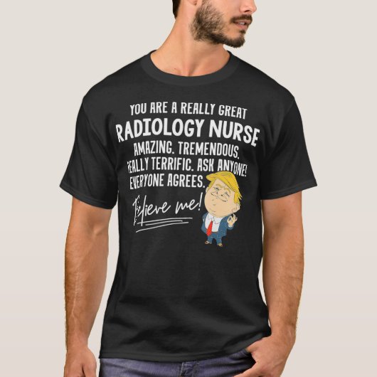 Funny Trump 2020 Echt geweldig met radiologie Zurs T-shirt (Voorkant)