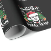 Funny Trump 2024 maakt kerst weer geweldig Cadeaupapier (Rol Hoek)