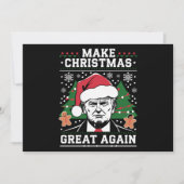 Funny Trump 2024 maakt kerst weer geweldig Feestdagenkaart (Voorkant)