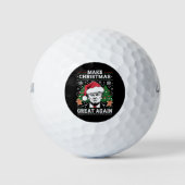 Funny Trump 2024 maakt kerst weer geweldig Golfballen (Voorkant)