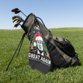 Funny Trump 2024 maakt kerst weer geweldig Golfhanddoek (Groen)