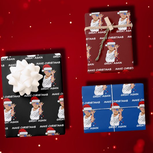 Funny Trump 2024 maakt kerst weer geweldig Inpakpapier Vel