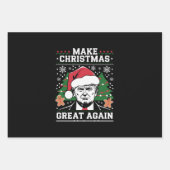 Funny Trump 2024 maakt kerst weer geweldig Inpakpapier Vel (Voorkant)