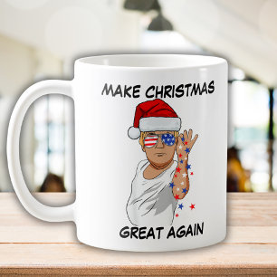 Funny Trump 2024 maakt kerst weer geweldig Koffiemok