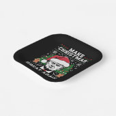 Funny Trump 2024 maakt kerst weer geweldig Papieren Bordje (Gebogen)