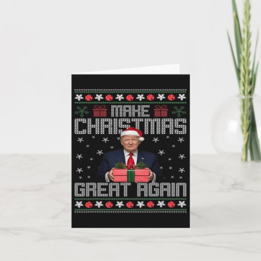 Funny Trump 2024 maakt kerst weer geweldig S Kaart (Voorkant)