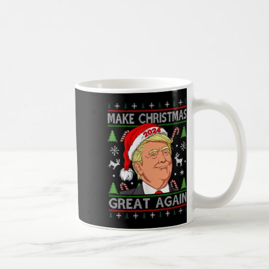 Funny Trump 2024 maakt kerst weer geweldig S Koffiemok (Rechts)