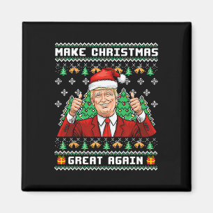 Funny Trump 2024 maakt kerst weer geweldig S Magneet