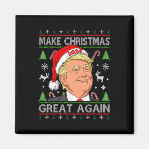 Funny Trump 2024 maakt kerst weer geweldig S Magneet