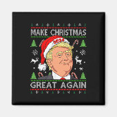 Funny Trump 2024 maakt kerst weer geweldig S Magneet (Voorkant)