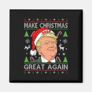 Funny Trump 2024 maakt kerst weer geweldig S Magneet