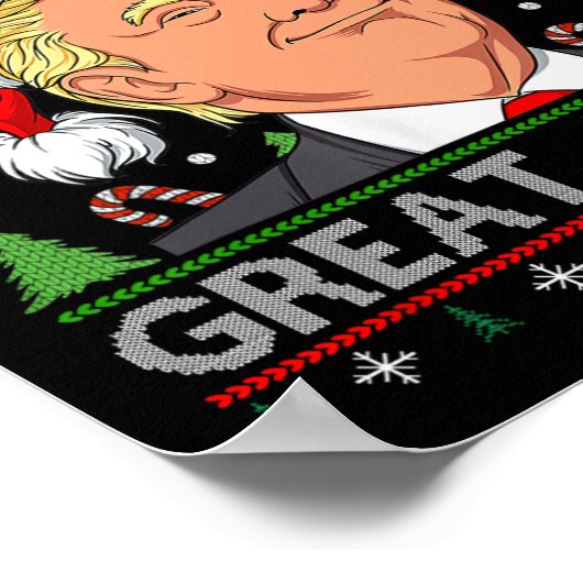 Funny Trump 2024 maakt kerst weer geweldig S Poster (Hoek)
